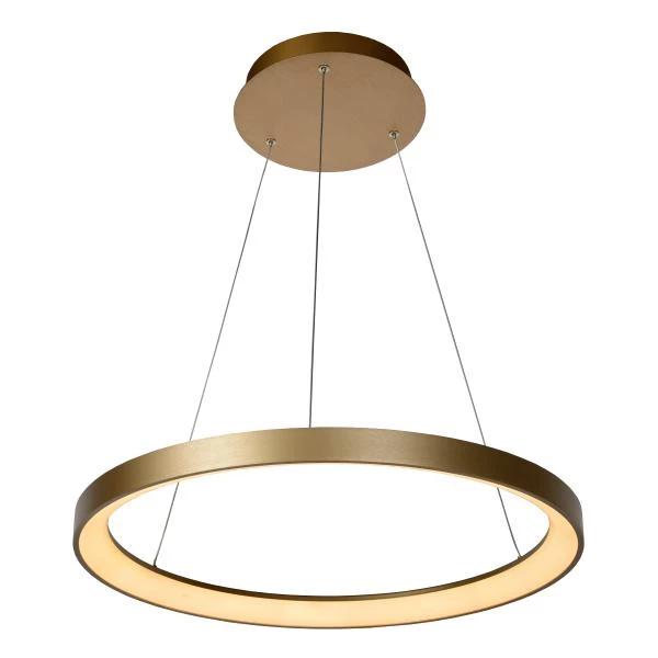 Lucide VIDAL - Pendelleuchten - Ø 58 cm - LED Dim. - 1x48W 2700K - Mattes Gold / Messing - DETAIL 3